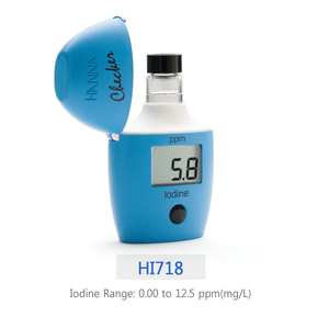 HANNA 요오드 수질측정기 HI718 수영장 스파 살균소독 포켓용 간이용 측정기