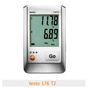 TESTO 176 T2 고정밀 2채널 온도계 식품 냉장 분야 연구실 온도 측정