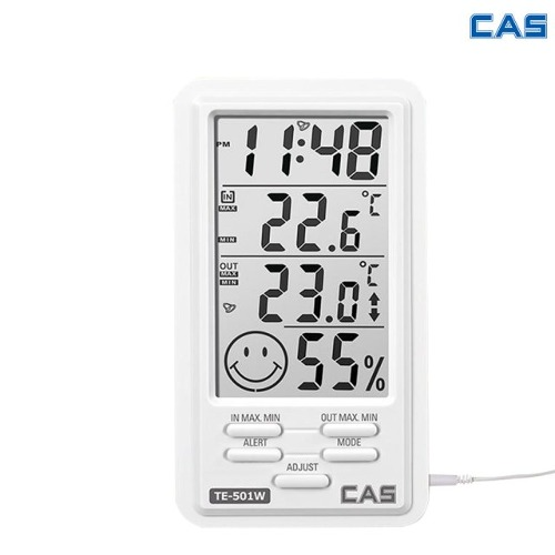 CAS 카스 전자온습도계 TE-501W 온도 습도 냉장고 실외측정