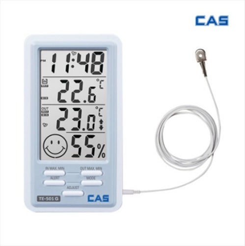 CAS 카스 디지털 온습도계 TE-501G 실내외 온도측정 습도측정
