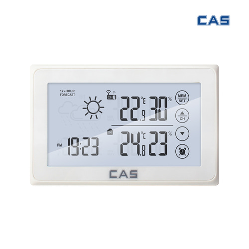 CAS 카스 CLTR-100 무선 디지털 온습도계 실내 실외 온도 습도계 무선 외부센서포함