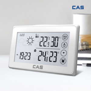 CAS 카스 CLTR-100 무선 디지털 온습도계 실내 실외 온도 습도계 무선 외부센서포함