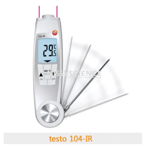 TESTO 104-IR 방수 적외선 중심 온도계 포켓형 식재료 식품 케이터링 온도 측정