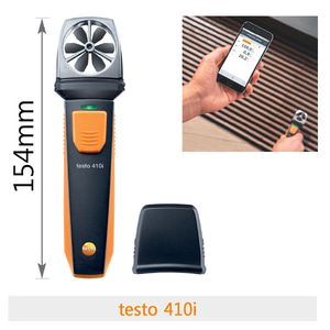 TESTO 410i 베인 풍속 측정기 풍량 풍속 온도측정 모바일 실시간 측정값 확인