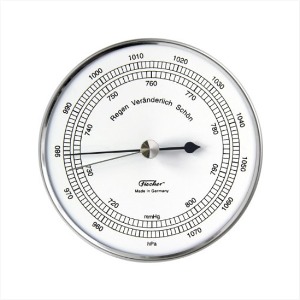 Fischer 아날로그 스테인레스 기압계(Barometer 15.01)